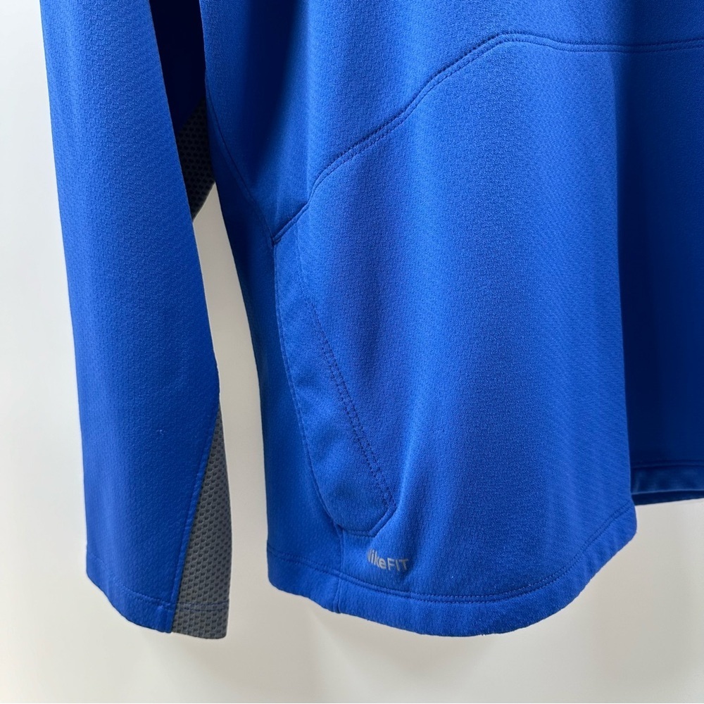 NikeFit Cobalt Blue & Grey Quarter Zip Pullover – Size XL - Picture 3 of 6